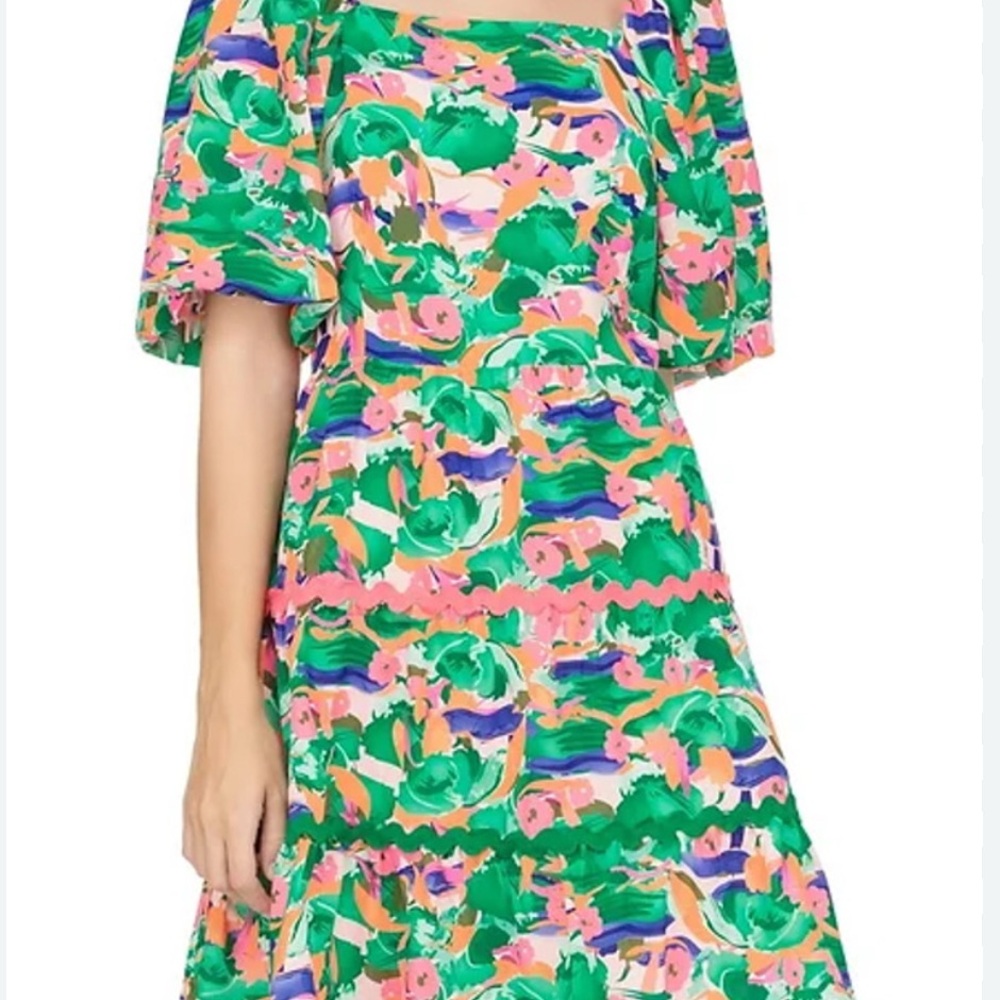 Joy Joy Floral Ric Rac Dress